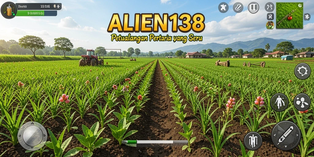 Tampilan menarik dari ALIEN138 saat pemain mengelola kebun mereka.