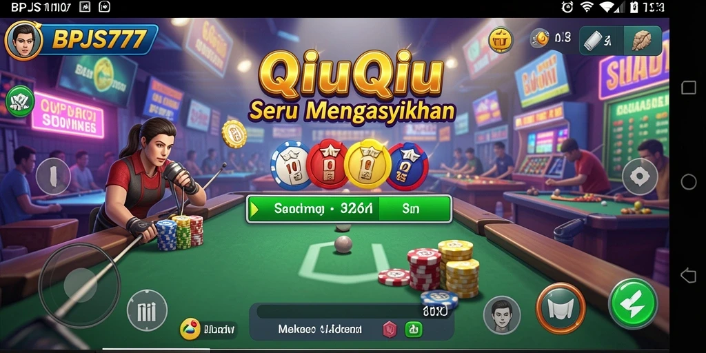 Tampilan gameplay QiuQiu yang menarik dan seru.