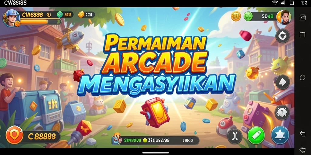 Tangkapan layar gameplay CW8888 menampilkan karakter yang melawan rintangan.