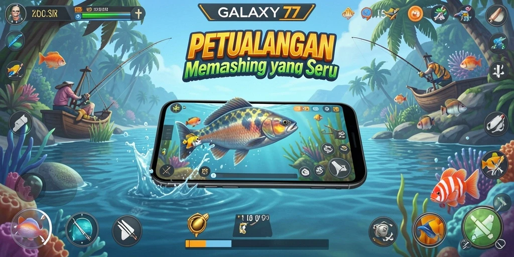 Tangkapan ikan yang spektakuler dalam gameplay GALAXY77.