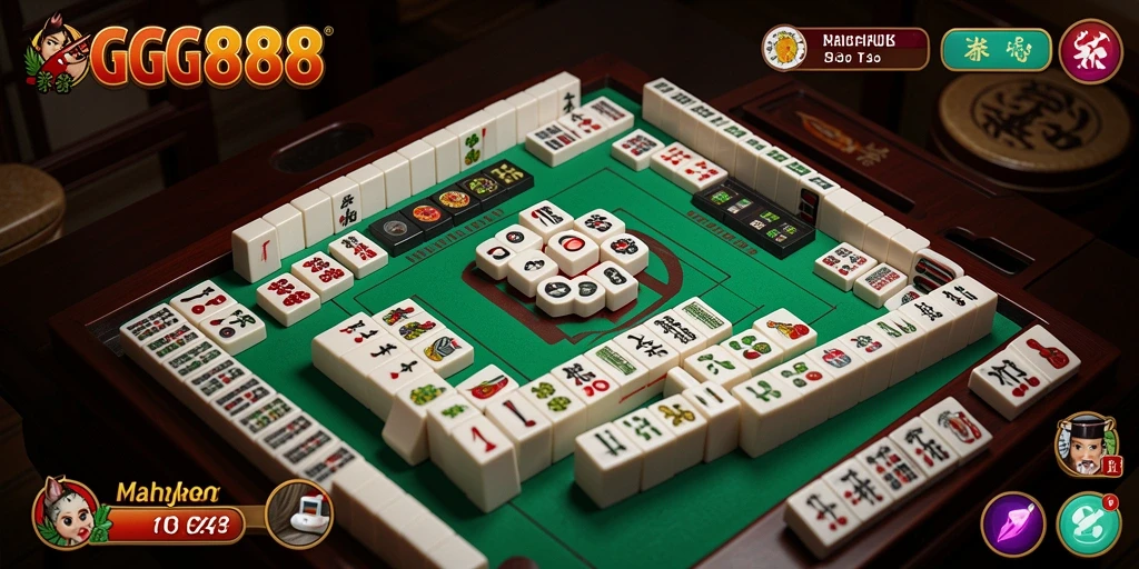 Tangkapan layar GGG888 menampilkan gameplay Mahjong yang seru dan menantang.