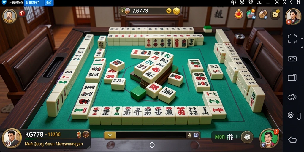 Tampilan gameplay Mahjong yang menarik dan interaktif di KG778.