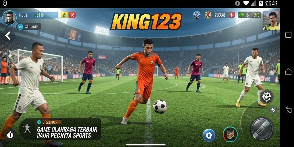Screenshot KING123 menunjukkan aksi seru dalam permainan olahraga.