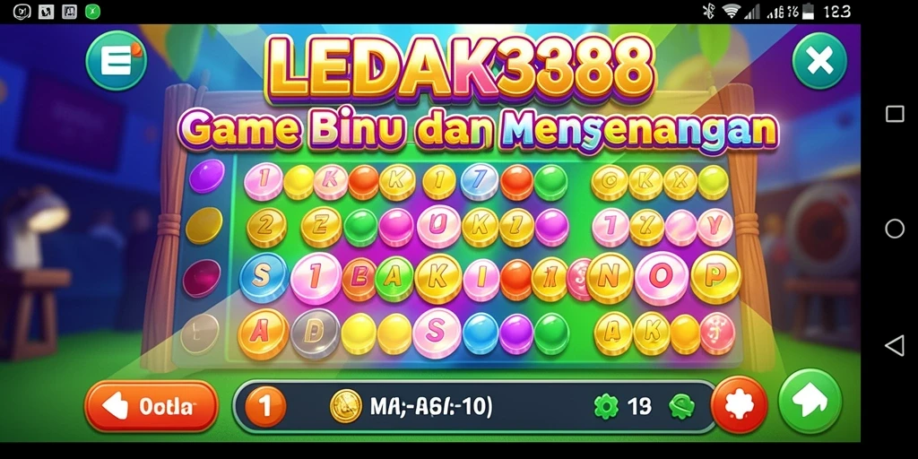 Tampilan gameplay seru di LEDAK388 saat bermain Bingo.
