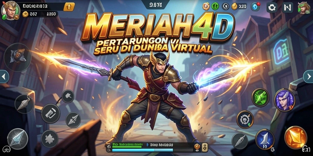 Screenshot menunjukkan pertarungan seru dalam MERIAH4D.
