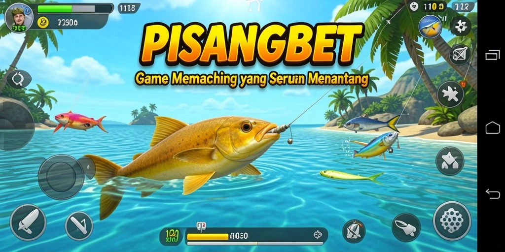 Screenshot gameplay PISANGBET dengan aksi memancing yang seru dan menantang.