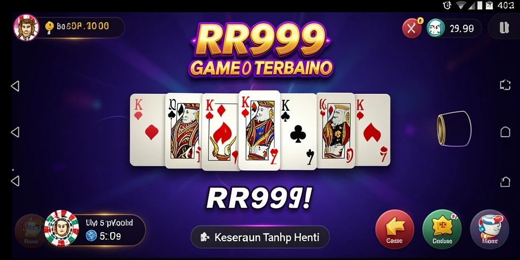 Tampilan gameplay seru dalam permainan Domino RR999.
