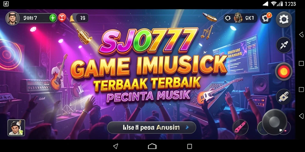 Tampilan gameplay SJO777 yang menampilkan keseruan bermain musik.