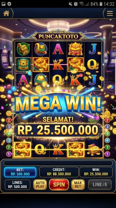 Tampilan aplikasi puncaktoto dengan antarmuka yang sederhana dan intuitif.